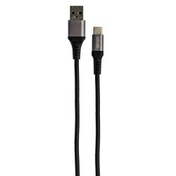 Cablu date GRIXX - USB-C to USB, impletit, lungime 1m - negru