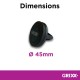 Suport auto magnetic GRIXX Optimum - pentru smartphone, cu prindere in grila de ventilatie - negru