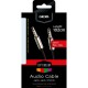 Cablu GRIXX Optimum - audio Jack-Jack 3.5mm Metal, lungime 102cm - negru