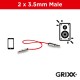 Cablu GRIXX Optimum - audio Jack-Jack 3.5mm Metal, lungime 102cm - negru