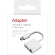 Adaptor Lightning to Lightning + 3.5mm Jack, incarcare si audio in acelasi timp - alb