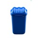 Cos plastic cu capac batant, pentru reciclare selectiva, capacitate 15l, PLAFOR Fala - albastru