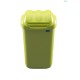 Cos plastic cu capac batant, pentru reciclare selectiva, capacitate 30l, PLAFOR Fala - verde