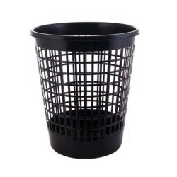 Cos plastic cu perforatii, capacitate 50l, PLAFOR - negru