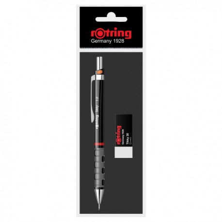 Set creion mecanic Rotring Tikky 0.9 mm + radiera, diverse culori