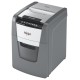 Distrugator documente automat REXEL OPTIMUM 100X, P4, cross-cut (confeti), 100 coli, cos 34l, negru