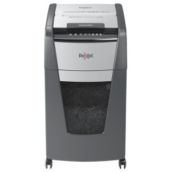 Distrugator documente automat REXEL OPTIMUM 225M, P5, micro-cut (particule), 225 coli, cos 60l, negru