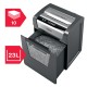 Distrugator documente manual REXEL MOMENTUM M510, P5, micro-cut (particule), 10 coli, cos 23l, negru