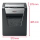 Distrugator documente manual REXEL MOMENTUM X415, P4, cross-cut (confeti), 15 coli, cos 23l, negru