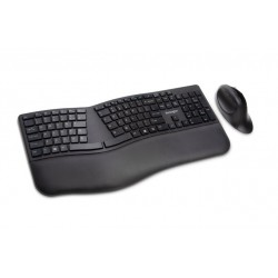 Kit tastatura + mouse Kensington ProFit Ergo, conexiune wireless, negru