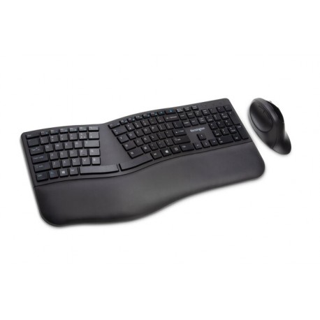 Kit tastatura + mouse Kensington ProFit Ergo, conexiune wireless, negru