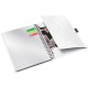 Caiet de birou LEITZ WOW Be Mobile, PP, A4, 80 coli, cu spira, dictando, alb