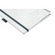 Caiet de birou LEITZ WOW Be Mobile, PP, A4, 80 coli, cu spira, dictando, alb