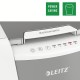 Distrugator documente automat LEITZ IQ Office, P4, cross-cut (confeti), 150 coli, cos 44l, alb-gri