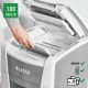 Distrugator documente automat LEITZ IQ Small Office, P4, cross-cut (confeti), 100 coli, cos 34l, alb