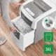 Distrugator documente automat LEITZ IQ Small Office, P4, cross-cut (confeti), 100 coli, cos 34l, alb