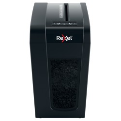 Distrugator documente manual REXEL SECURE X10 Slim, P4, cross-cut (confeti), 10 coli, 18l, negru