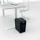 Distrugator documente manual REXEL SECURE X10 Slim, P4, cross-cut (confeti), 10 coli, 18l, negru