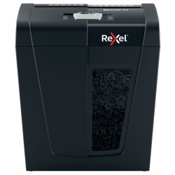 Distrugator documente manual REXEL SECURE S8, P4, cross-cut (confeti), 8 coli, 14l, negru