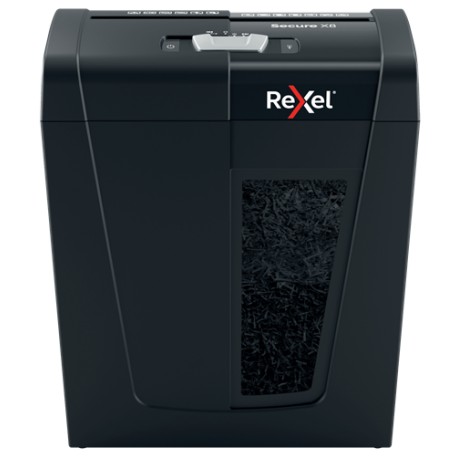 Distrugator documente manual REXEL SECURE S8, P4, cross-cut (confeti), 8 coli, 14l, negru