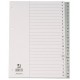 Index plastic gri, alfabetic A-Z, A4, 120 microni, Q-Connect