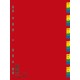 Index plastic color, numeric 1-31, extra wide, A4+, 120 microni, DONAU