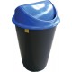 Cos gunoi colectare selectiva, 60 litri, capac albastru