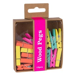 Set clestisori decorativi Apli, 15 bucati, diverse culori