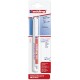 Marker Edding 90, pentru suprafete din sticla, varf 2-3 mm, alb, blister