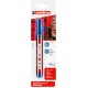 Marker permanent Edding 330, varf retezat 1-5 mm, albastru, blister