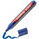 Marker permanent Edding 330, varf retezat 1-5 mm, albastru, blister
