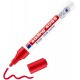 Marker Edding 4095 cu creta lichida, varf 2-3 mm, rosu, blister