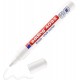 Marker Edding 4095 cu creta lichida, varf 2-3 mm, alb, blister