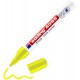 Marker Edding 4095 cu creta lichida, varf 2-3 mm, galben, blister
