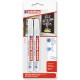 Marker Edding 4095 cu creta lichida, varf 2-3 mm, alb, 2 bucati/blister