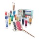 Set vopsea acrilica Morocolor Primo, 75 ml, diverse culori, 14 culori, 1 pasta