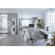 Cutie depozitare Leitz WOW Click & Store, carton laminat, pliabila, cu capac, 20x14x35 cm, alb
