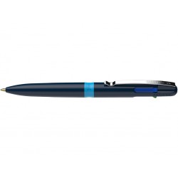 Pix SCHNEIDER Take 4, corp bleumarin/bleu, clema metalica - 4 culori