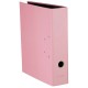 Biblioraft Falken Pastel, carton laminat, A4, 80 mm, roz flamingo