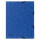 Dosar plic cu elastic Exacompta, carton, albastru