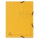 Dosar plic cu elastic Exacompta, carton, galben