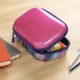 Penar cu fermoar, ZIPIT Glitter Storage box - roz