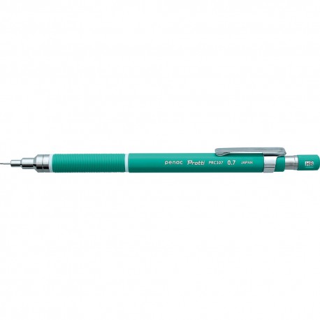 Creion mecanic profesional PENAC Protti PRC-107, 0.7mm, con metalic cu varf cilindric fix - verde