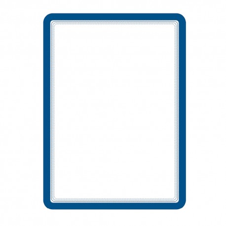 Buzunar magnetic pentru documente A4, cu rama color, 2 buc/set, TARIFOLD - rama albastra