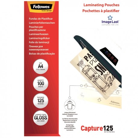 Folie pentru laminat, A4, 125 microni, 100 coli/top Folie pentru laminat, A4, 125 microni, 100 coli/top