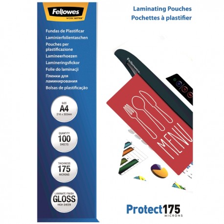 Folie pentru laminat, A4, 175 microni, 100 coli/top Folie pentru laminat, A4, 175 microni, 100 coli/top