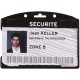 Suport card simplu Tarifold, PP, 60 x 89 mm, negru, 10 bucati/set