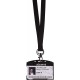 Suport card simplu Tarifold, PP, 60 x 89 mm, negru, 10 bucati/set