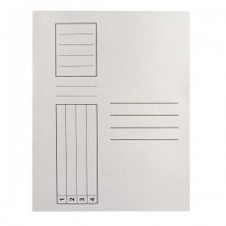 Dosar cu sina, carton, alb, 25 bucati/set