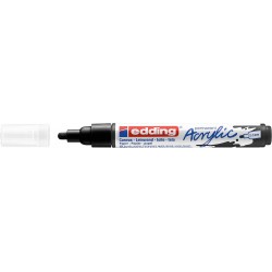 Marker acrilic Edding 5100, varf 2-3 mm, negru